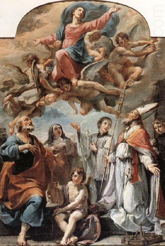 Ubaldo Gandolfi Madonna in Glory and Saints china oil painting image